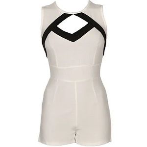 LAST TWO #20 Geometric Cutout Romper Mini Playsuit